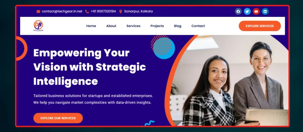 digital marketing agency website design by digital builder marketing service